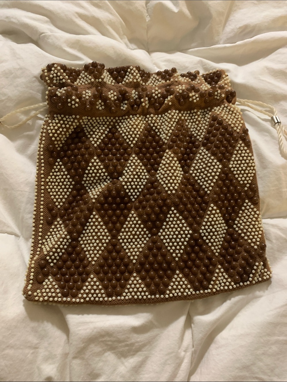 Drawstring purse 60s or 70s
